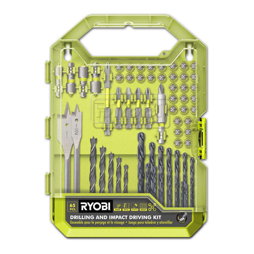65 PC. DRILL AND IMPACT DRIVE SET – RYOBI Tools Canada