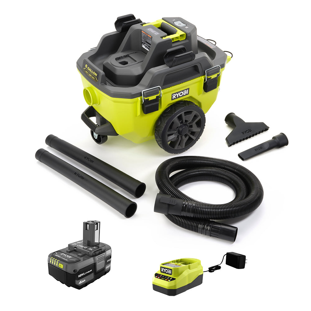 18V ONE+ 6 GALLON WET/DRY VACUUM KIT – RYOBI Tools Canada