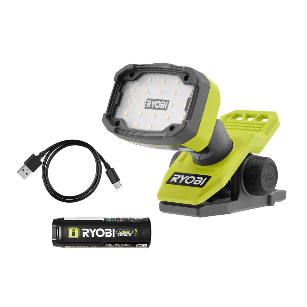 USB LITHIUM LED MAGNETIC CLAMP LIGHT KIT – RYOBI Tools Canada