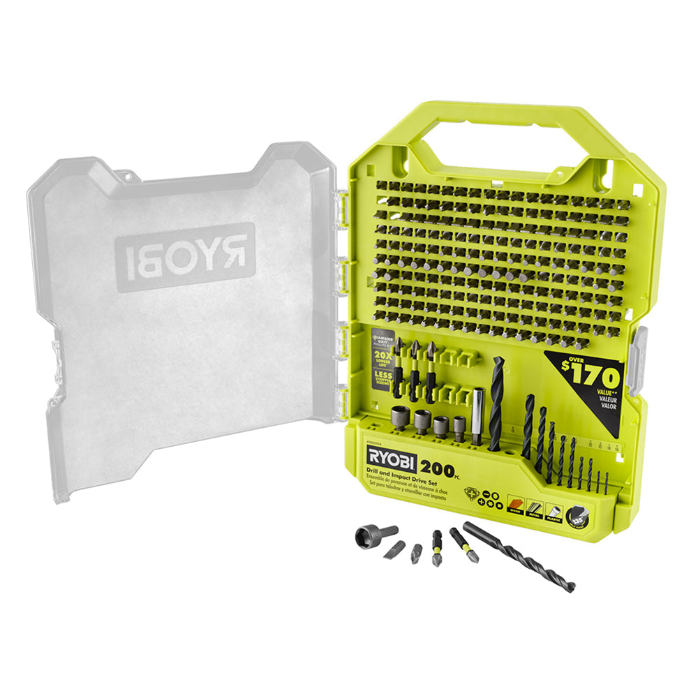 200 PC. Drill and Impact Drive Set – RYOBI Tools Canada