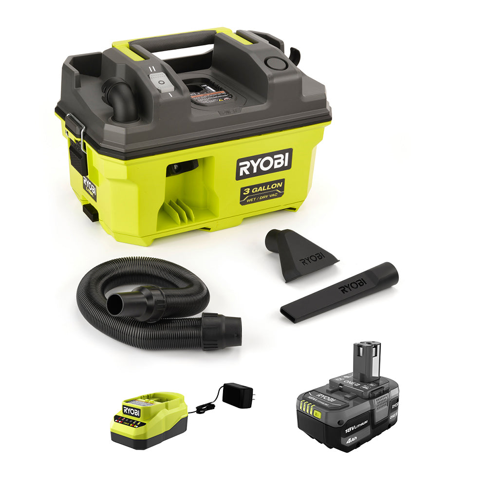 18V ONE+ LINK™ 3 GALLON WET/DRY VACUUM KIT – RYOBI Tools Canada