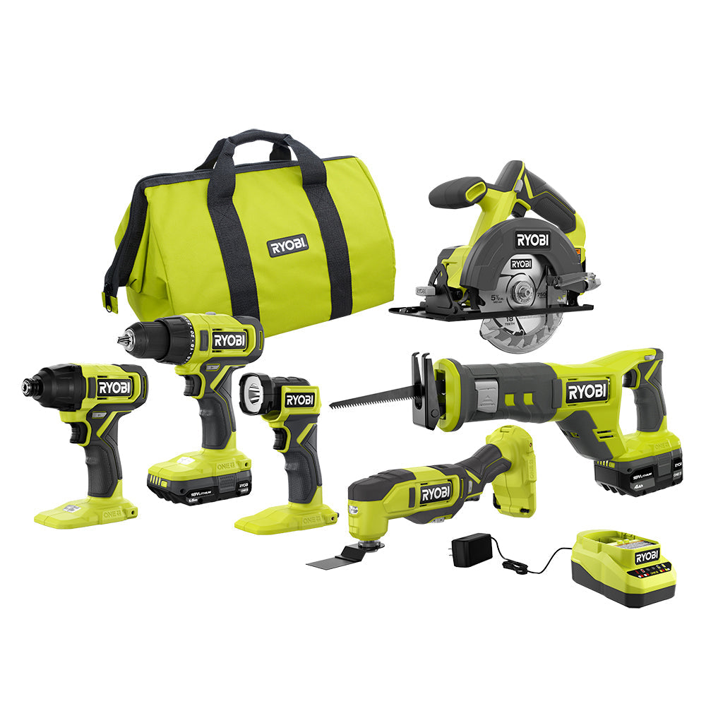 18V ONE+ 6-TOOL COMBO KIT – RYOBI Tools Canada