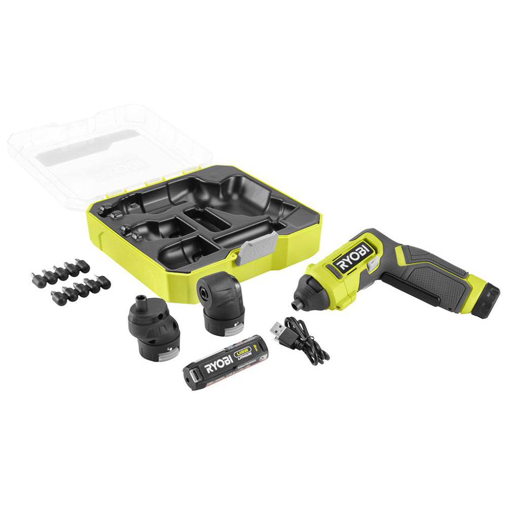 USB LITHIUM MULTI-HEAD SCREWDRIVER KIT – RYOBI Tools Canada