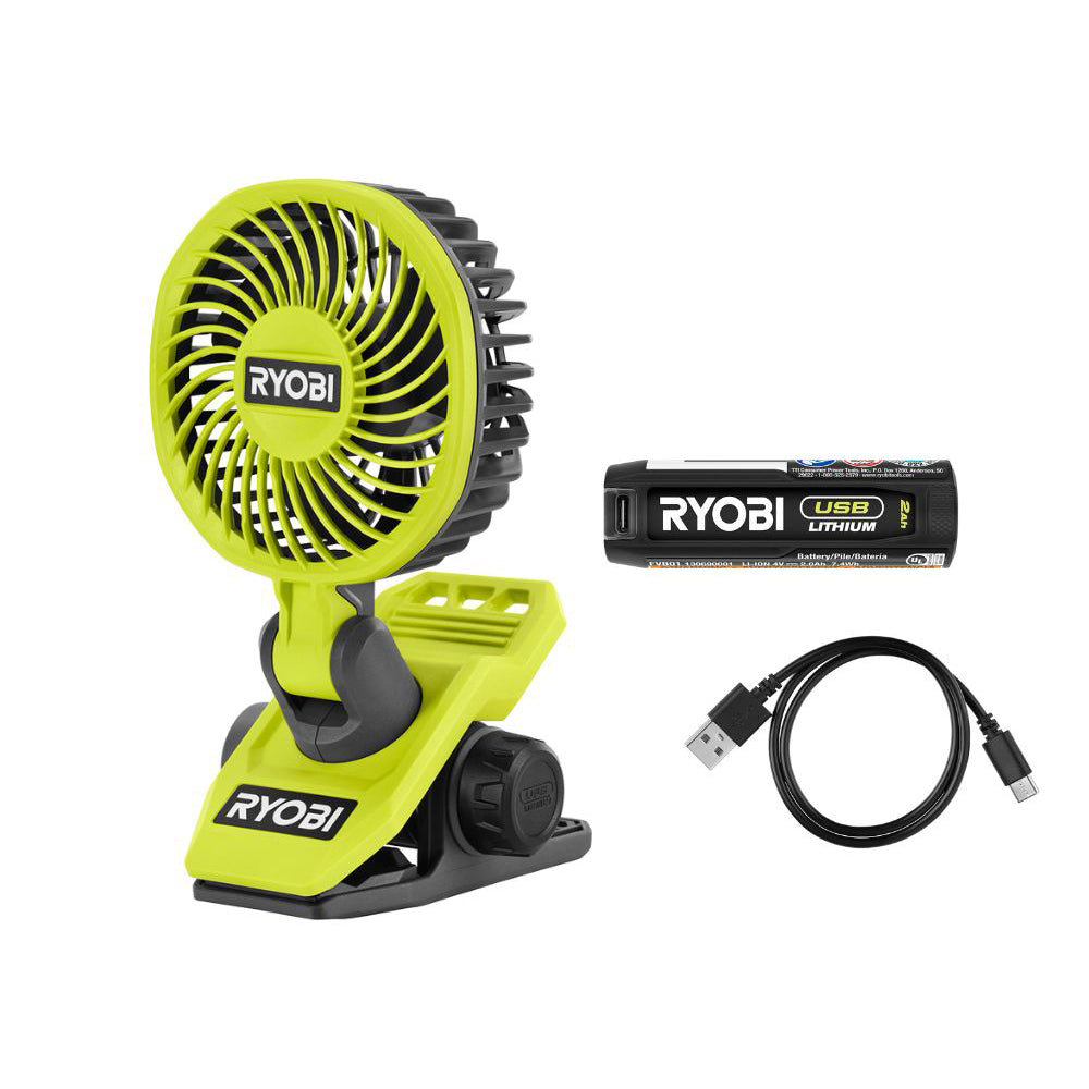 USB LITHIUM CLAMP FAN KIT – RYOBI Tools Canada