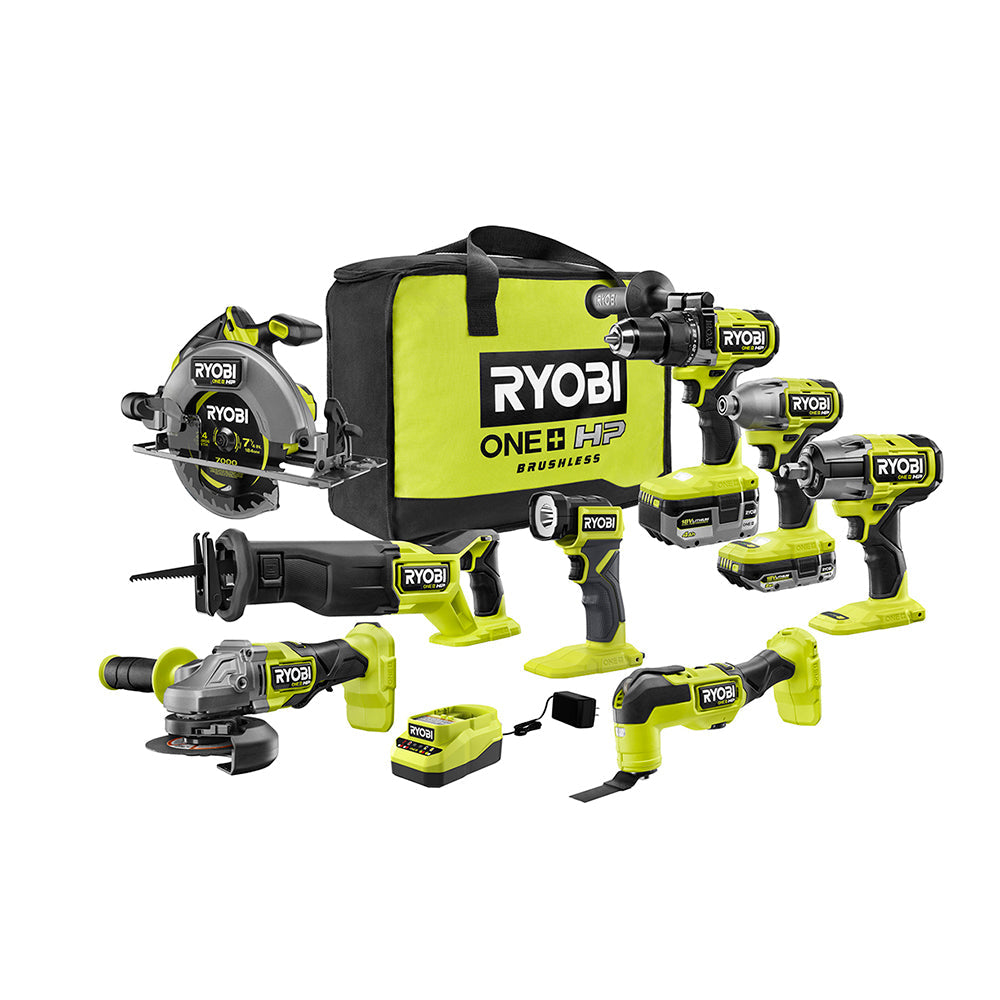 18V ONE+ HP Brushless 8-Tool Combo Kit – RYOBI Tools Canada