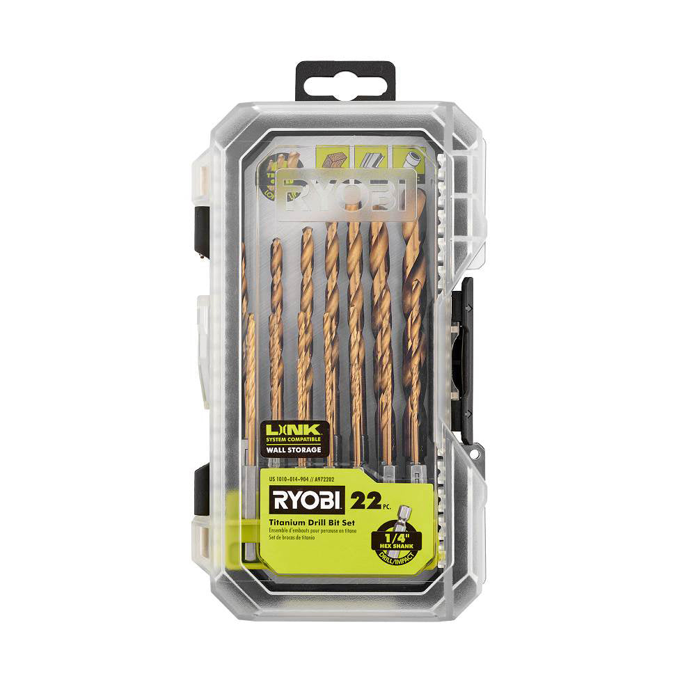 22 PC. TITANIUM DRILL BIT SET – RYOBI Tools Canada
