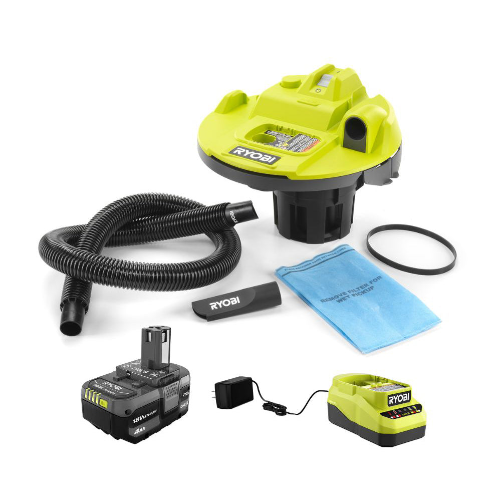 18V ONE+ BUCKET TOP WET/DRY VACUUM KIT – RYOBI Tools Canada