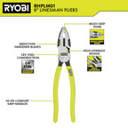 8" HIGH LEVERAGE LINESMAN PLIER Image 2