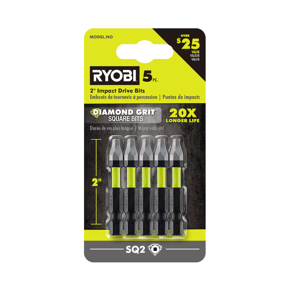 5pc 2" Diamond Grit Impact Bits (CANADA)
