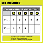 40 PC. IMPACT RATED DRIVING SET Image 3