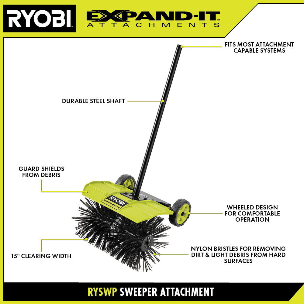 EXPAND-IT SWEEPER ATTACHMENT – RYOBI Tools Canada