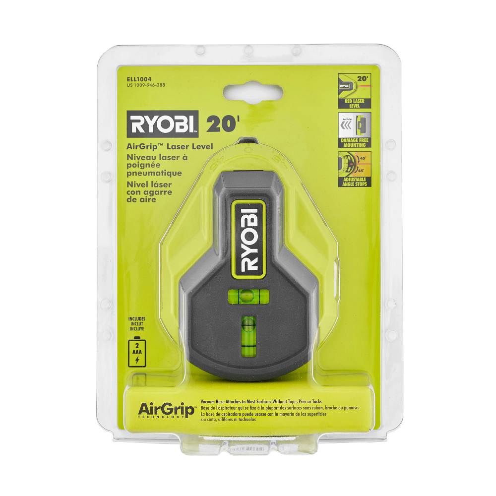 20' AirGrip™ Laser Level – RYOBI Tools Canada