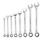 8 PC. SAE Ratcheting Combination Wrench Set