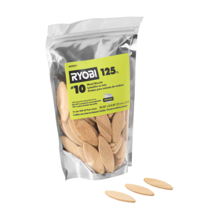 125pc #10 Wood Biscuits