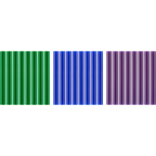 24 PC. FULL SIZE COOL COLOR GLUE STICKS image