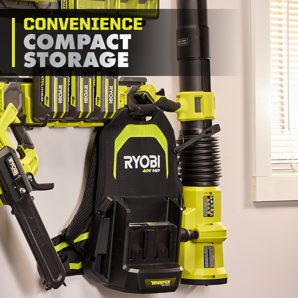 40V HP Brushless 850 CFM WHISPER SERIES Backpack Blower Kit