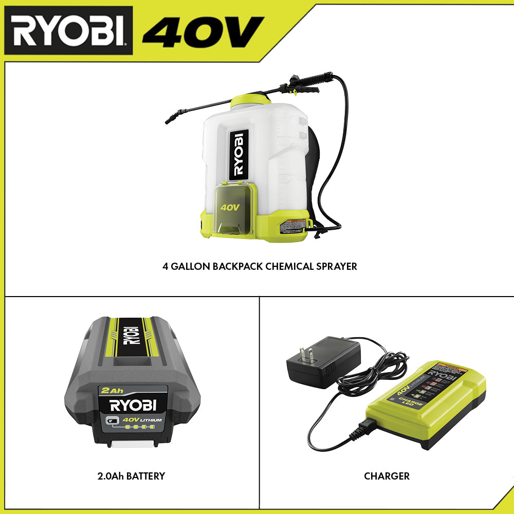 40V 4 GALLON BACKPACK CHEMICAL SPRAYER KIT – RYOBI Tools Canada