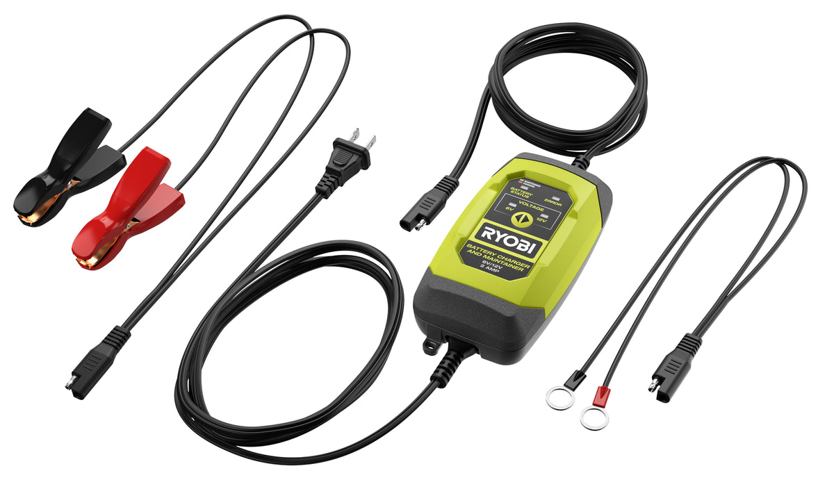 6V/12V 2 AMP BATTERY CHARGER & MAINTAINER image