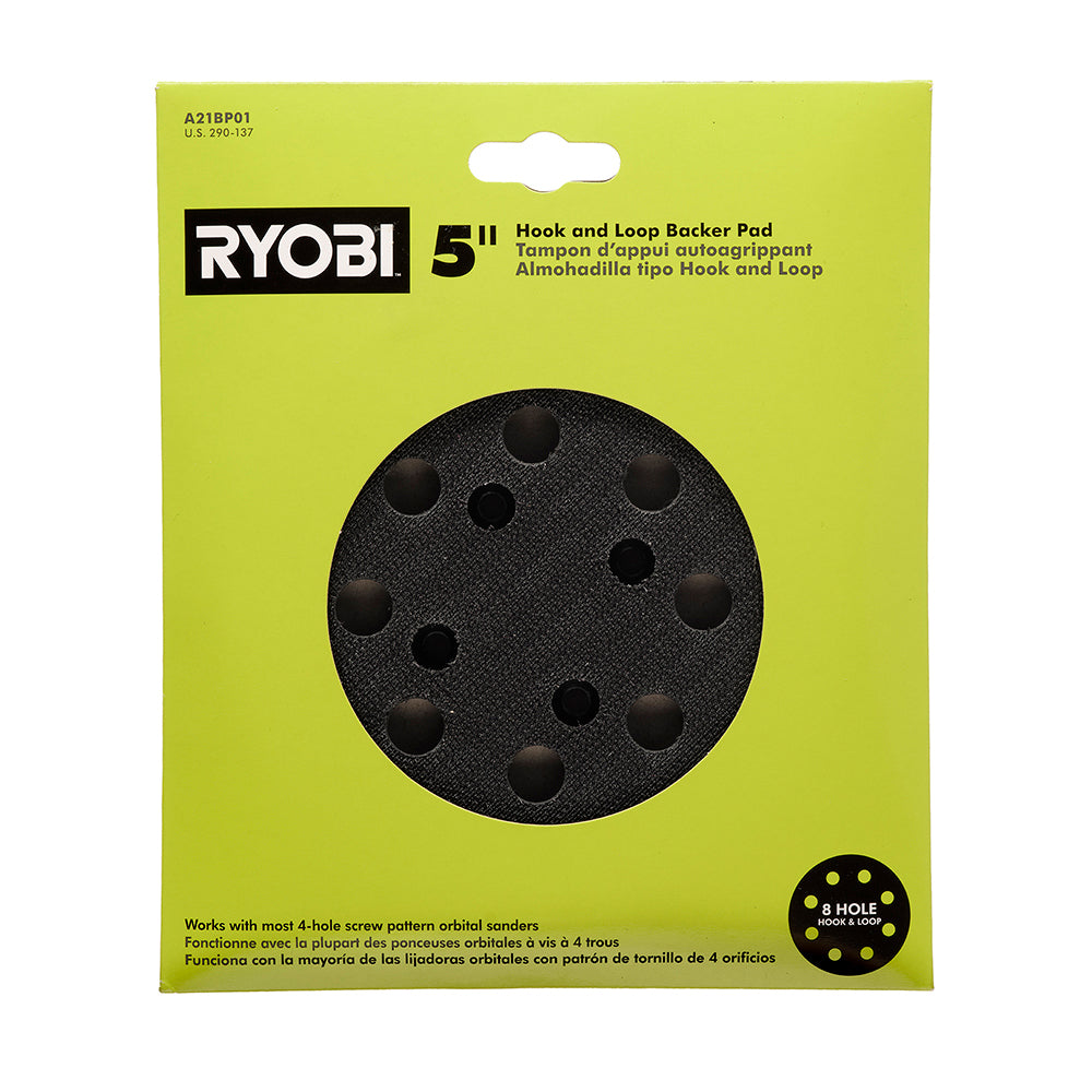 5" BACKER PAD FOR ORBITAL SANDERS