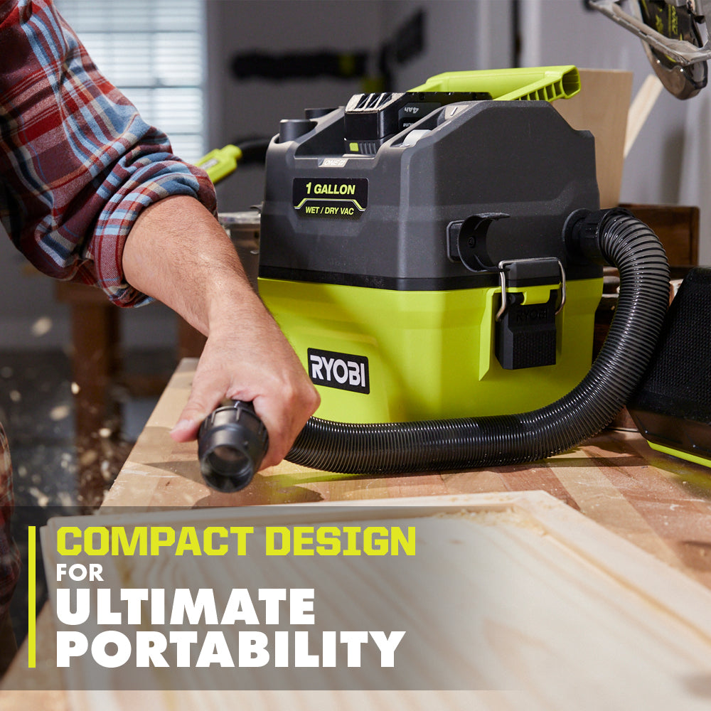 18V ONE+ 1 GALLON WET/DRY VACUUM – RYOBI Tools Canada