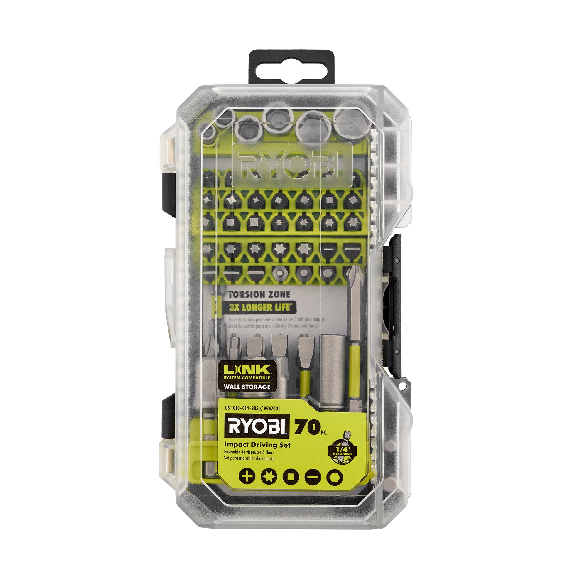 70 PC. IMPACT RATED DRIVING BIT SET – RYOBI Tools Canada