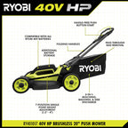 40V HP BRUSHLESS 20" PUSH MOWER KIT Image 4