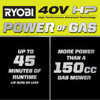 40V HP BRUSHLESS 20" PUSH MOWER KIT Image 2