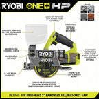 18V ONE+ BRUSHLESS 5" HANDHELD TILE/MASONRY SAW KIT Image 3