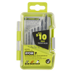 7 PC. ROUND SHANK BLACK OXIDE DRILL BIT SET
