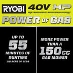 40V HP BRUSHLESS 20" SELF-PROPELLED MULTI-BLADE MOWER KIT