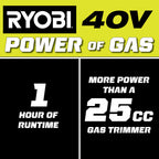 Coupe-bordures 40 V avec accessoire de 38 cm (15 po)