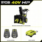 40V HP BRUSHLESS WHISPER SERIES 22" TWO-STAGE SNOW BLOWER KIT Image 3
