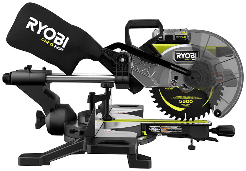 18V ONE+ HP BRUSHLESS 10" SLIDING COMPOUND MITER SAW KIT Image 9