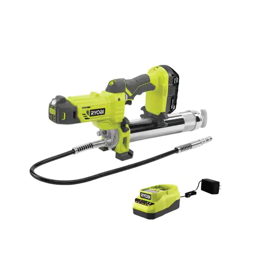 ONE+ 18V Cordless Grease Gun Kit with 2.0 Ah Battery and 18V Charger Image 1