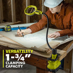 18V ONE+ Magnifying LED Clamp Light Image 7