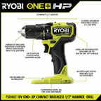 18V ONE+ HP COMPACT BRUSHLESS 1/2" HAMMER DRILL Image 2