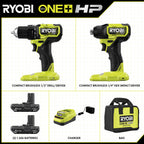 18V ONE+ HP COMPACT BRUSHLESS 2-TOOL COMBO KIT Image 2