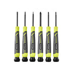 6-Piece Precision Screwdriver Set with Cushion Grip Handles