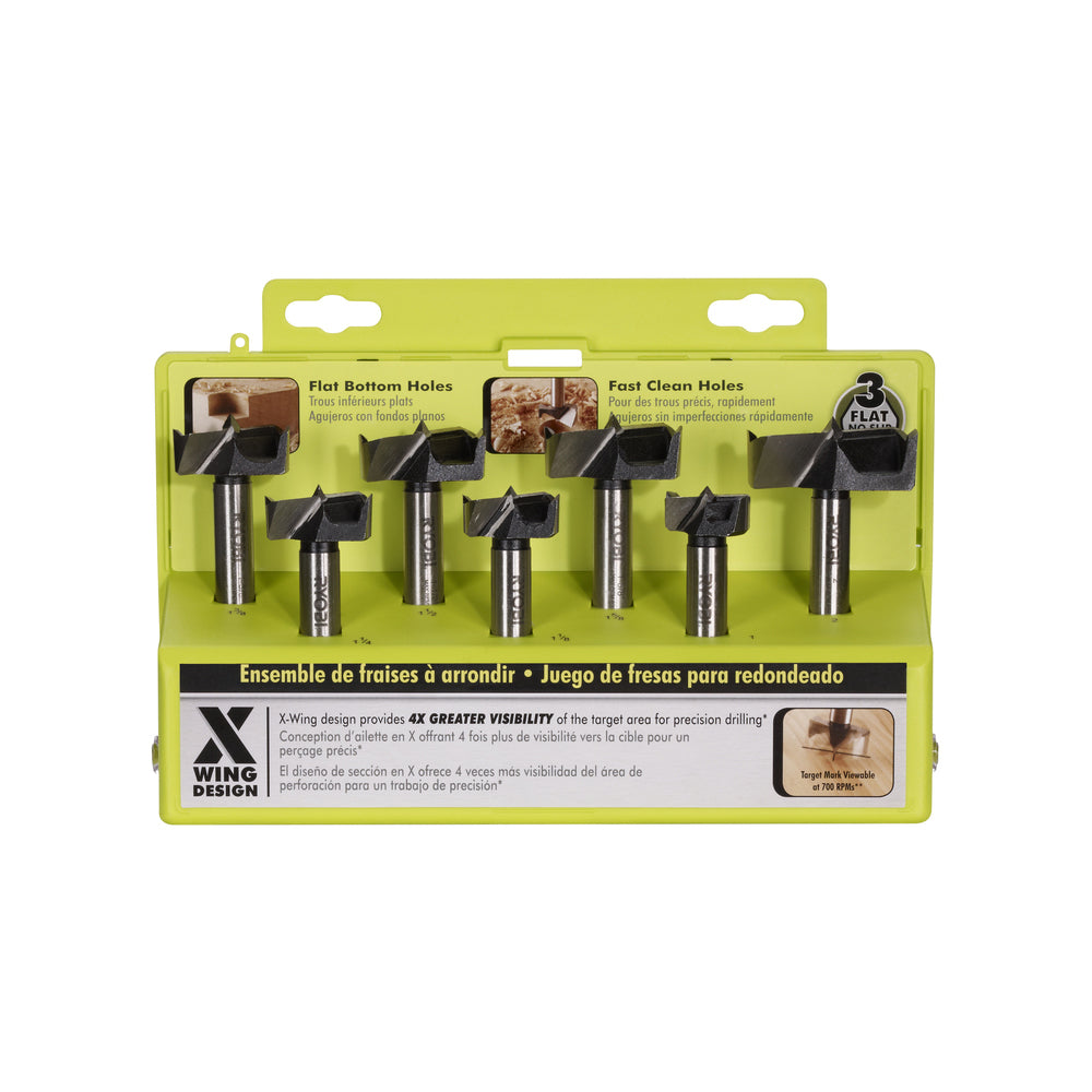 Coffret de 7 mèches Forstner