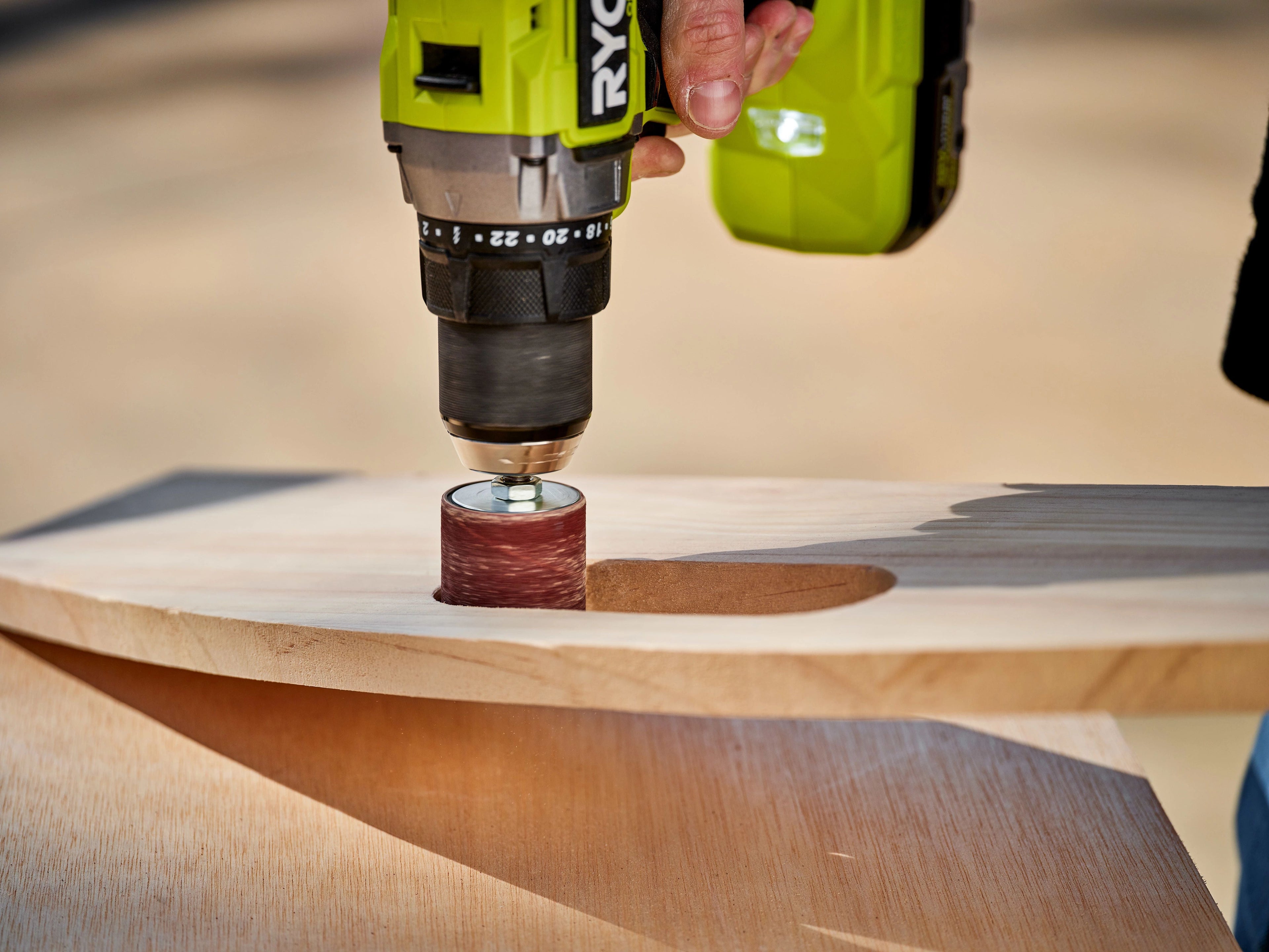 8 PC. 1-1/2" Drum Sander Drill Attachment Set Image 5