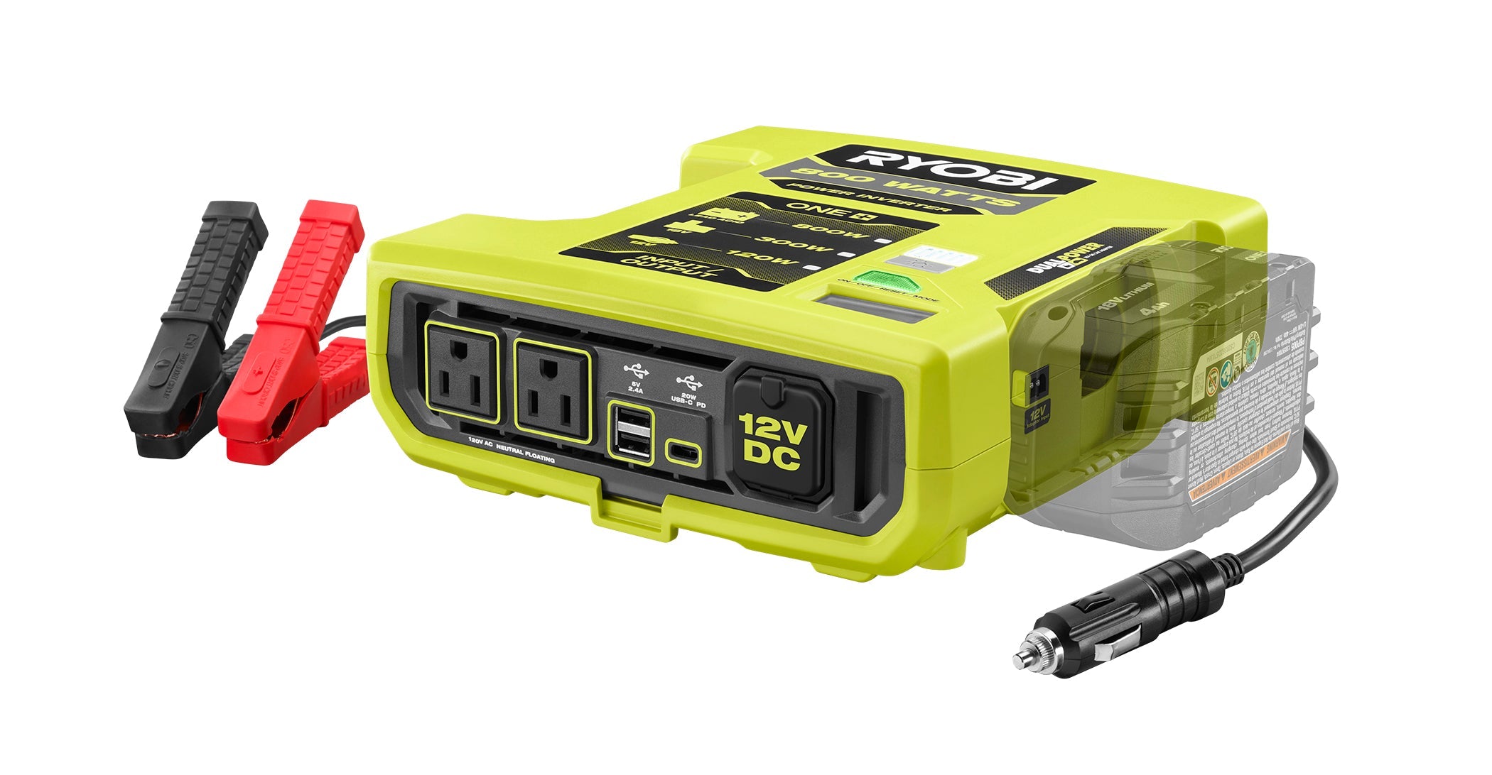 18V ONE+ 800-Watt Automotive Power Inverter – RYOBI Tools Canada