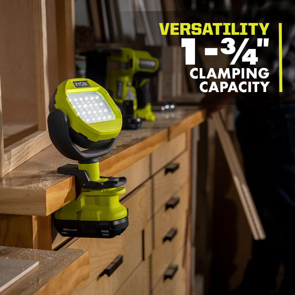 18V ONE+ LED CLAMP LIGHT – RYOBI Tools Canada
