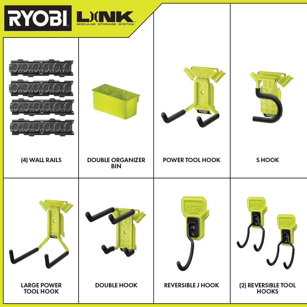 12 PC. LINK WALL STORAGE KIT – RYOBI Tools Canada