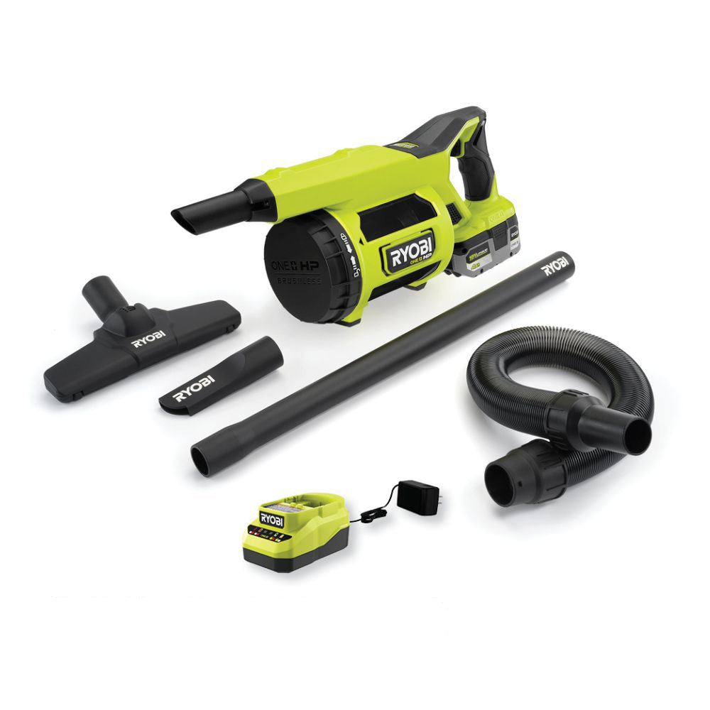 Kit d'aspirateur à main sans balais 18 V ONE+ HP pour chantier