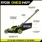 18V ONE+ HP BRUSHLESS 16" PUSH MOWER Image 2