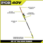 40V 18" POLE HEDGE TRIMMER  Image 3