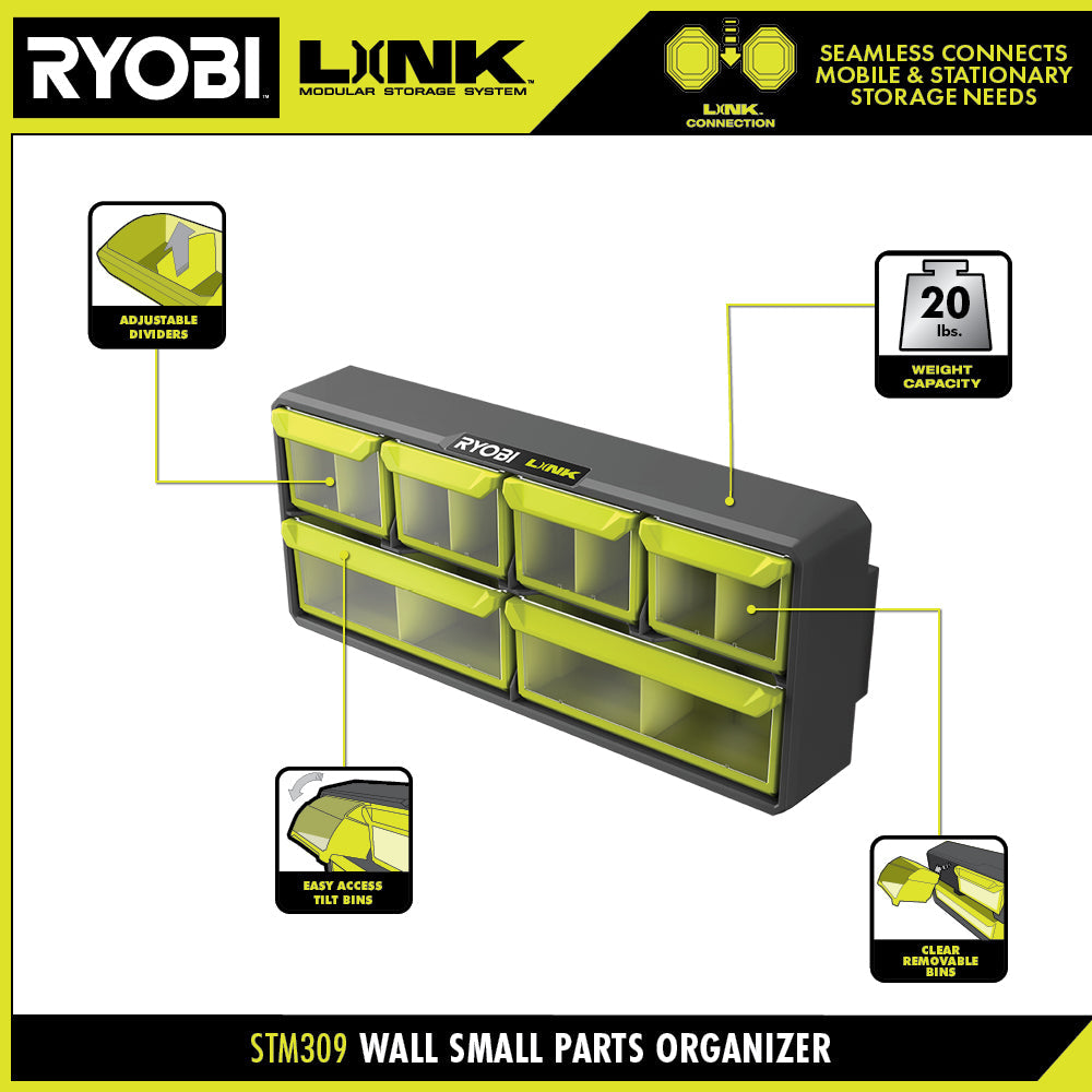 LINK WALL SMALL PARTS ORGANIZER – RYOBI Tools Canada