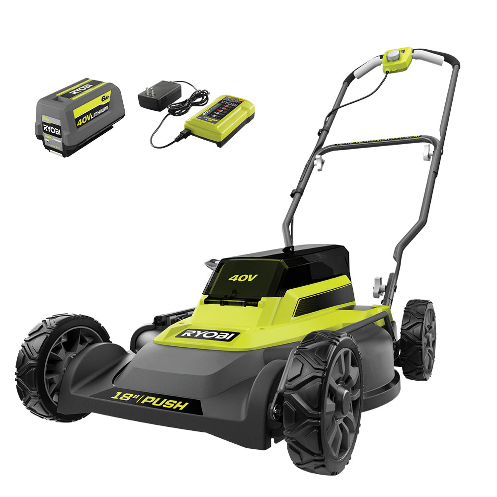Kit tondeuse poussée 2-en-1 40 V 45 cm