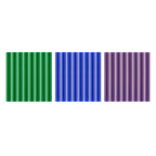 24 PC. FULL SIZE COOL COLOR GLUE STICKS