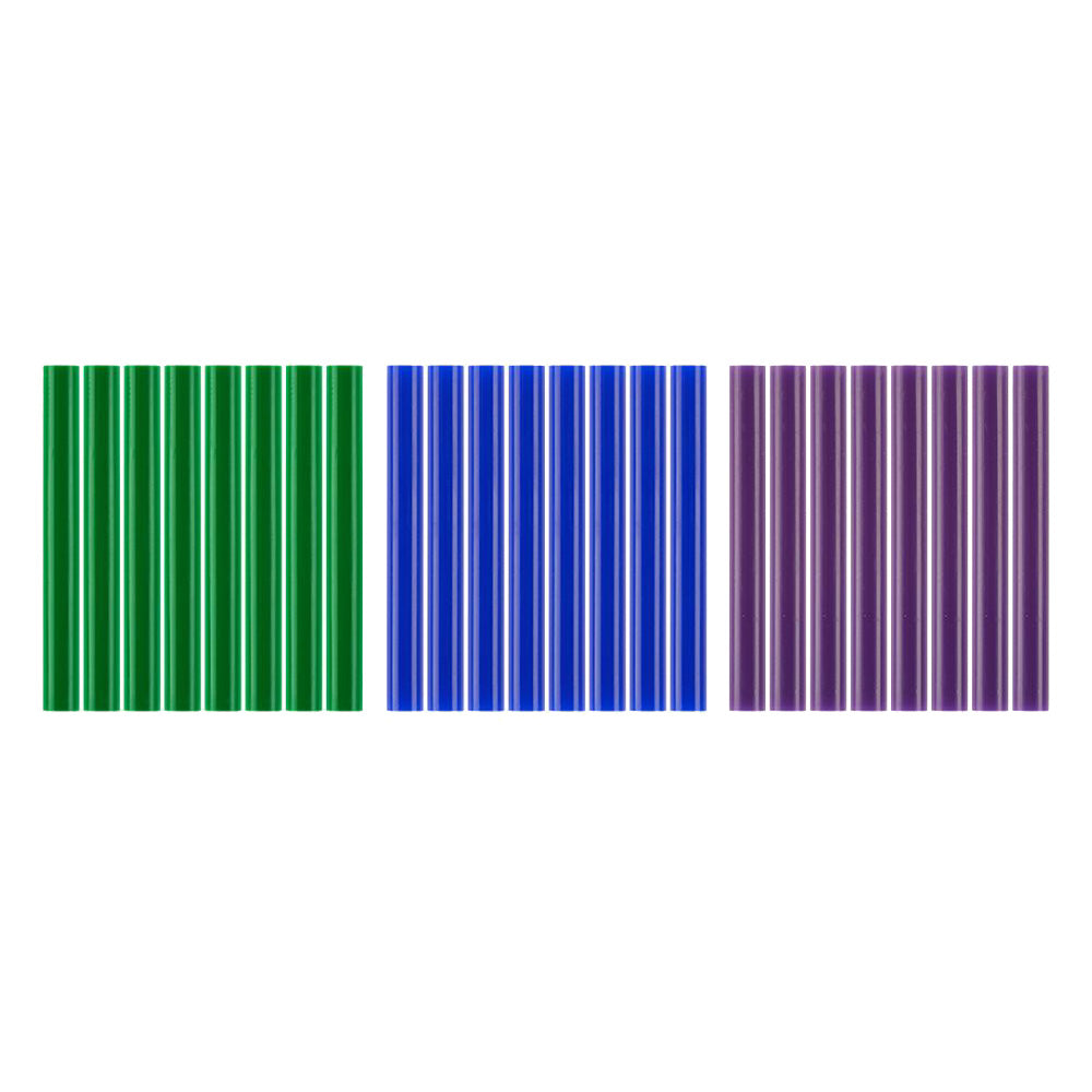 24 bâtons de colle de couleur vive, format standard